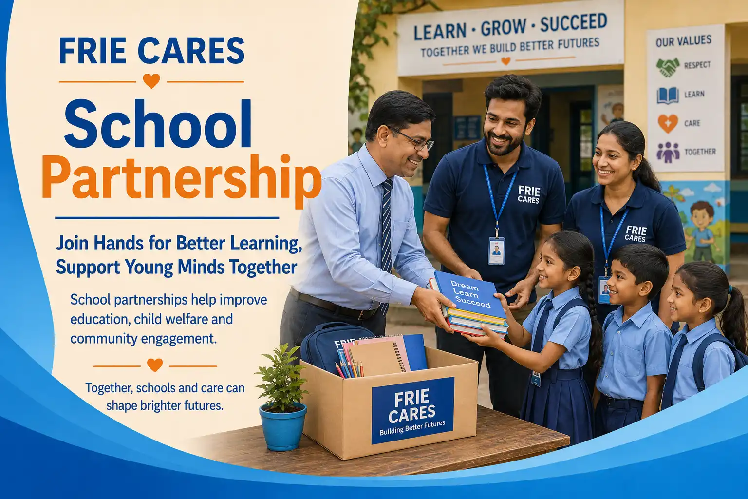 FRIE CARES School partnership